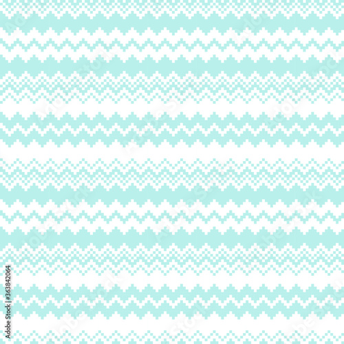 Sky Blue Christmas fair isle pattern background for fashion textiles, knitwear and graphics