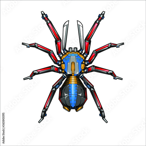 spider with robot style