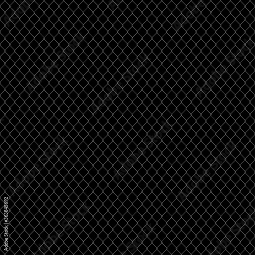 Metal mesh. Structure netting fence. dark pattern. vector Seamless background.