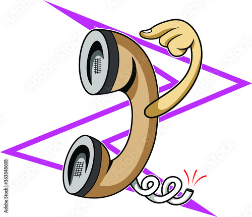  telephone did not make any sound of breaking the cord