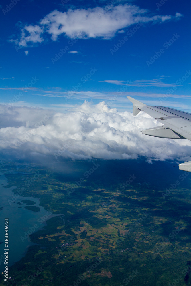 Fototapeta premium view from the plane