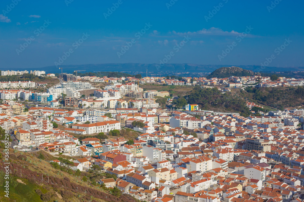 beautiful seaside resort of Nazare in Portugal