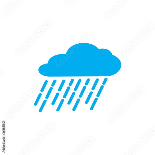 rain icon vector