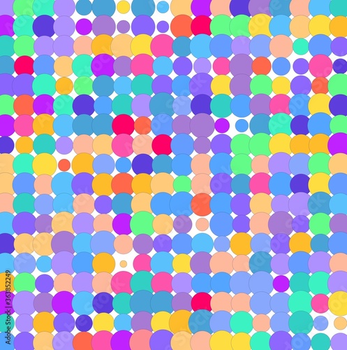 pattern with colorful circles