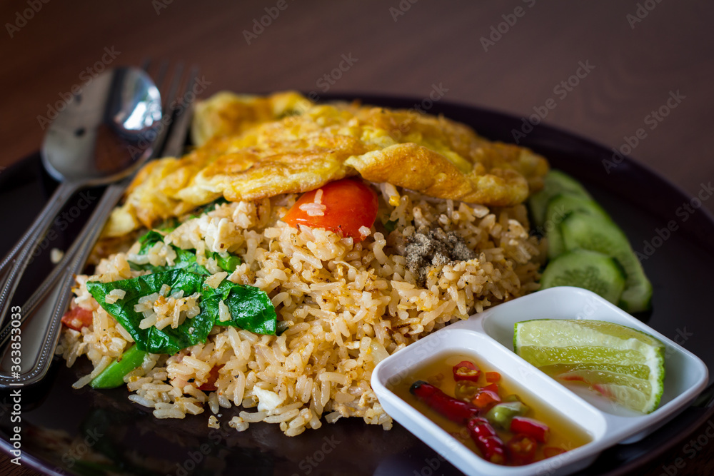Fried rice and omelet Fried rice and omelet