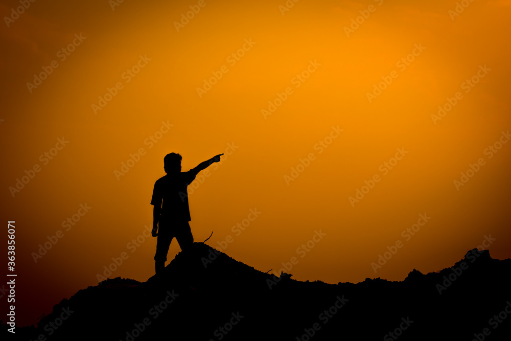 Silhouette of man Silhouette of man