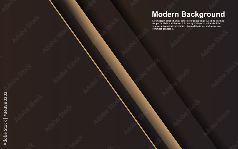 Obraz premium Illustration vector graphic of abstract background black and brown color modern design