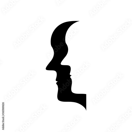 Face, Head silhouette icon