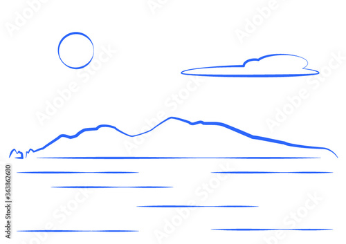 Capri Minimal lineart style