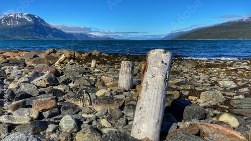 wooden fence in the mountains