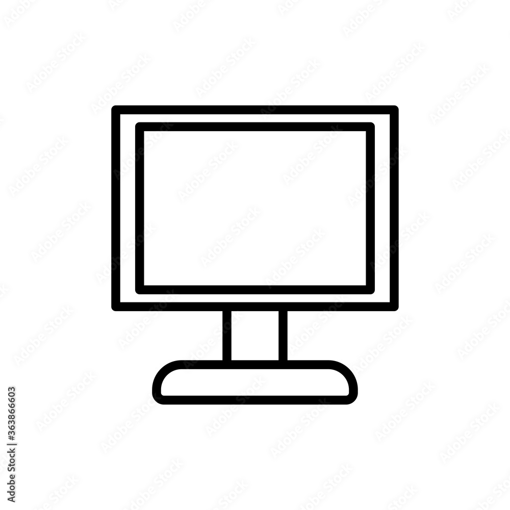 Monitor line icon Monitor line icon