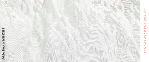 Abstact texture. Background with dynamic particles. 3d vector Illustration.