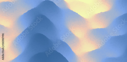Abstract background with dynamic effect. Creative design with vibrant gradients. 3D vector Illustration.