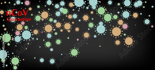 nCoV Quarantine Vector Banner. Business Information During 