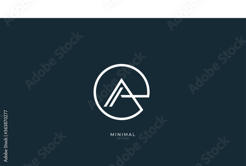 Free Download Alphabet letter icon logo AE - GFXLoad