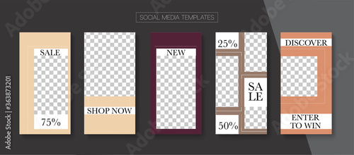 Modern Stories Vector Background.