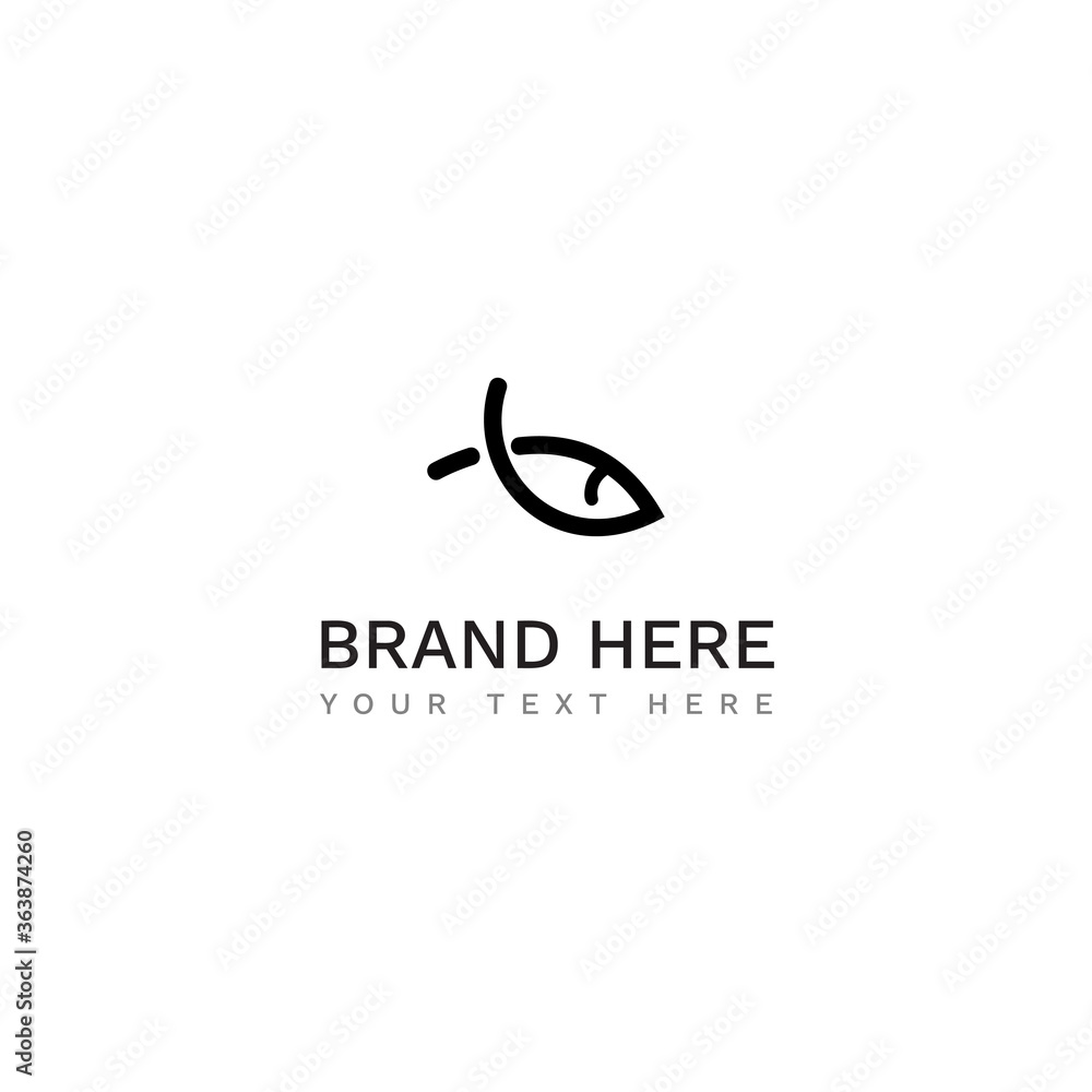 Fish logo, unique and easy to remember by your customers, the logo can be edited Fish logo, unique and easy to remember by your customers, the logo can be edited