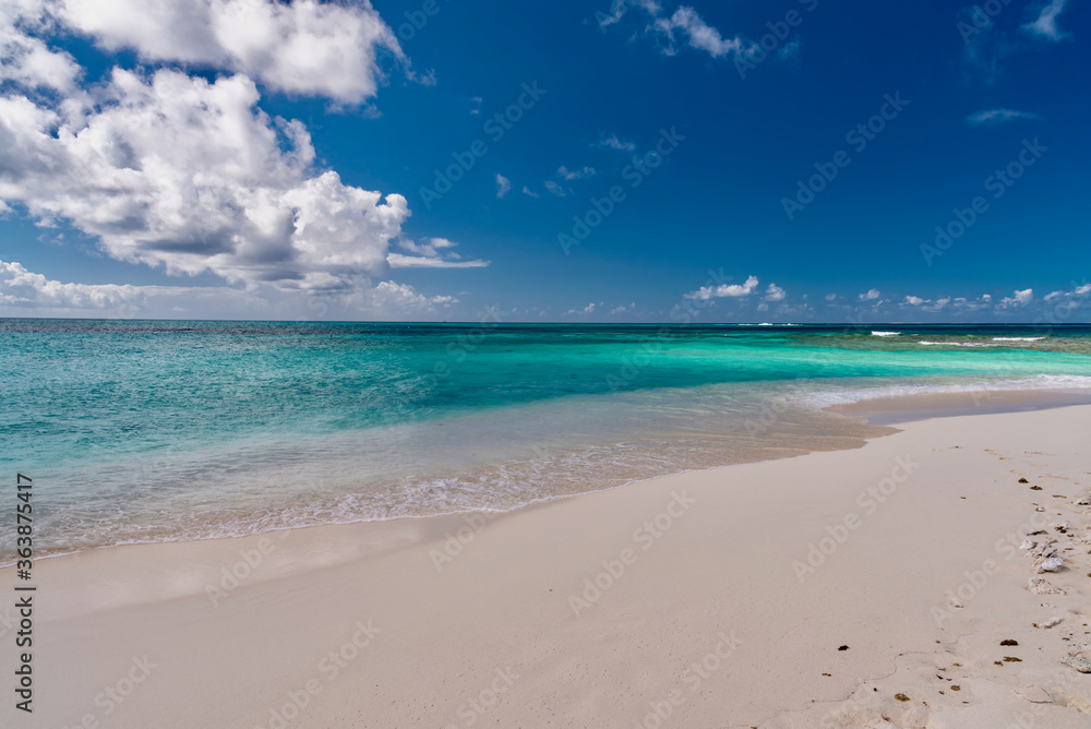 Fototapeta premium tropical beach with blue sky