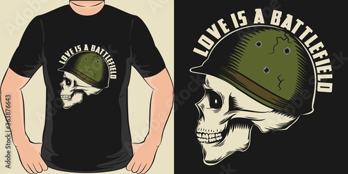 This Love is a Battlefield Quote design is perfect for print and merchandising. You can print this design on a T-Shirt, Hoodie, Poster and more merchandising according to your needs.