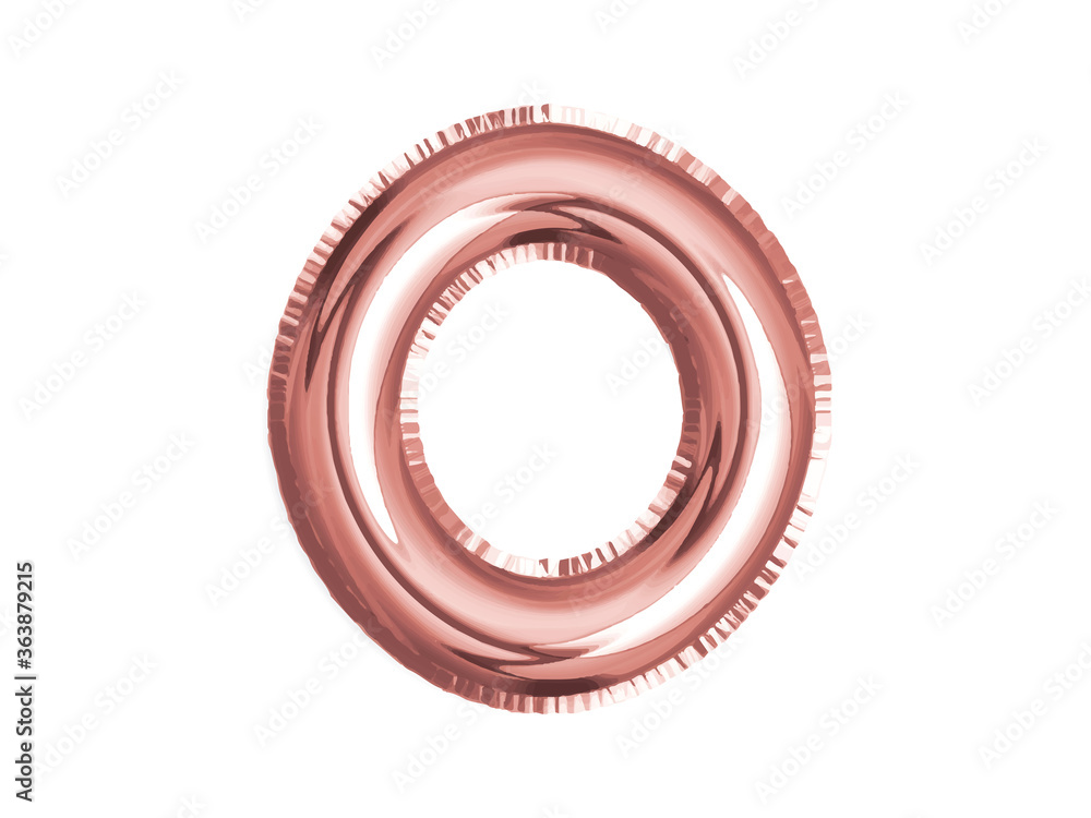Rose gold pink alphabet O air balloon decoration for baby shower birthday party Rose gold pink alphabet O air balloon decoration for baby shower birthday party