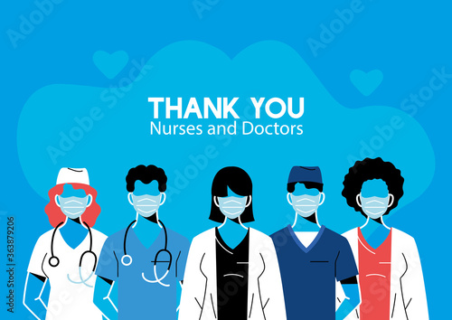 Thanks to the doctors and nurses who work in hospitals and fight coronavirus