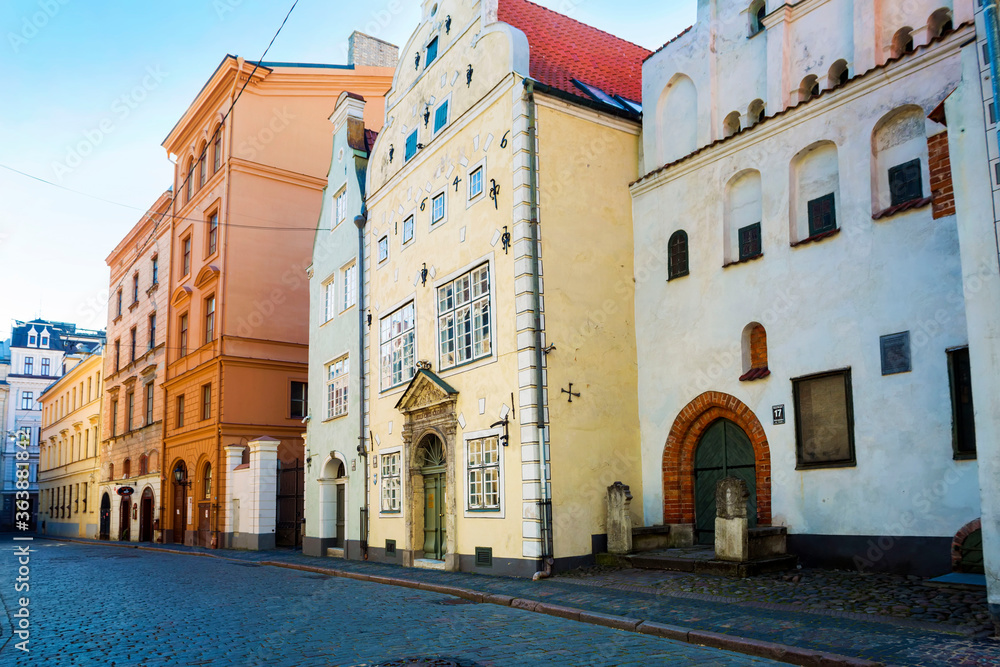 Deserted city street. Europe.