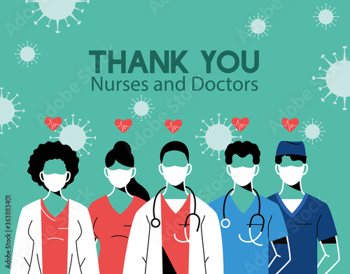 Thanks to the doctors and nurses who work in hospitals and fight coronavirus