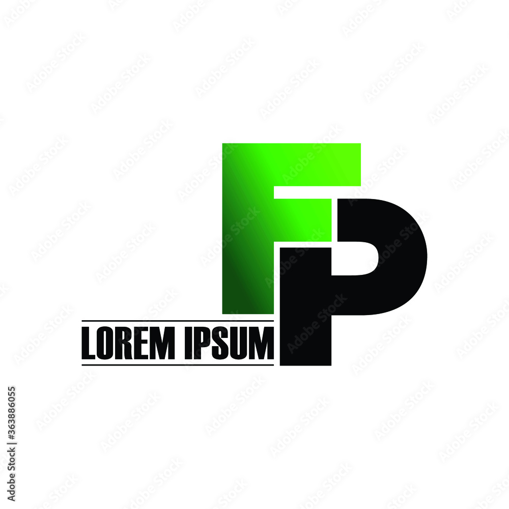 Letter FP circle logo icon design vector. monogram logo vector illustration Letter FP circle logo icon design vector. monogram logo vector illustration