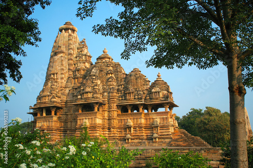 Western Group of Temples  Khajuraho  Madhya Pradesh  India. it s an UNESCO world heritage site.