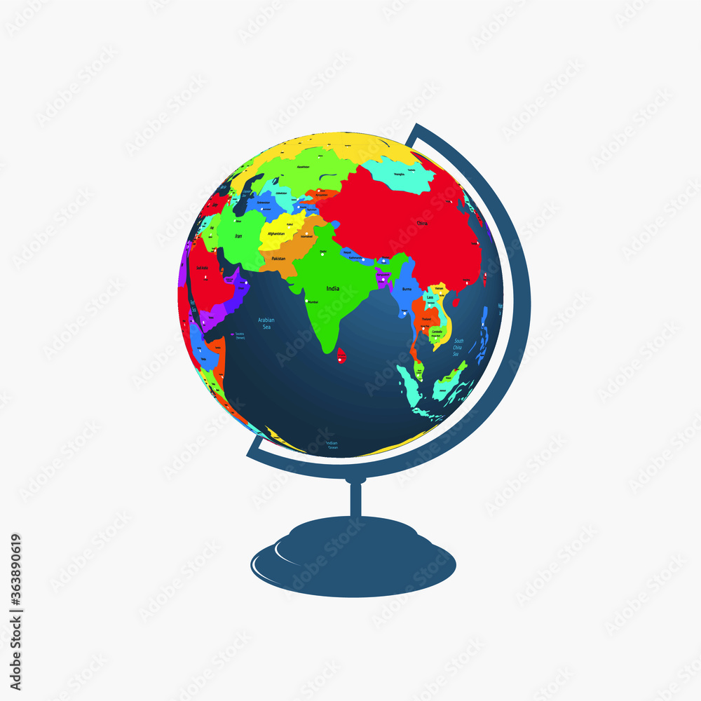 Map of Afghanistan and Flag design. 3d Flag Map and Vector Map of Afghanistan and Flag design. 3d Flag Map and Vector