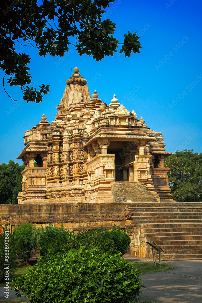 Western Group of Temples, Khajuraho, Madhya Pradesh, India. it's an UNESCO world heritage site.