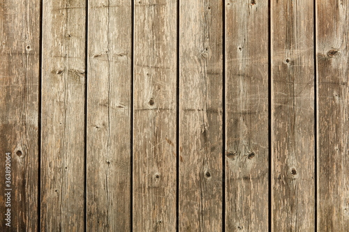 Brown wood planks background texture with old hardwood