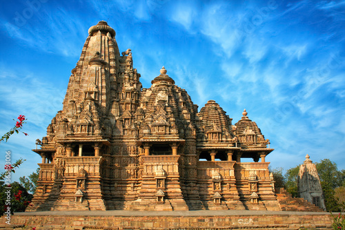 Bild auf Leinwand Western Group of Temples, Khajuraho, Madhya Pradesh, India