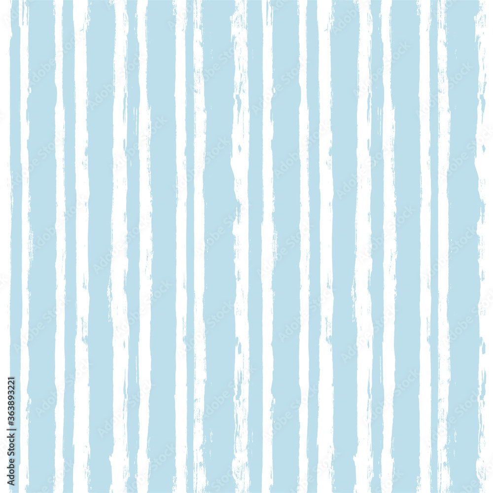 Hand drawn striped pattern, baby blue navy stripe seamless background, childish pastel brush strokes. vector grunge stripes, cute paintbrush line Hand drawn striped pattern, baby blue navy stripe seamless background, childish pastel brush strokes. vector grunge stripes, cute paintbrush line