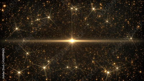Space Stars Galaxy milkyway road future illumination 3D illustration background