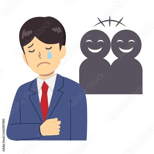 Illustration of a student being talkative