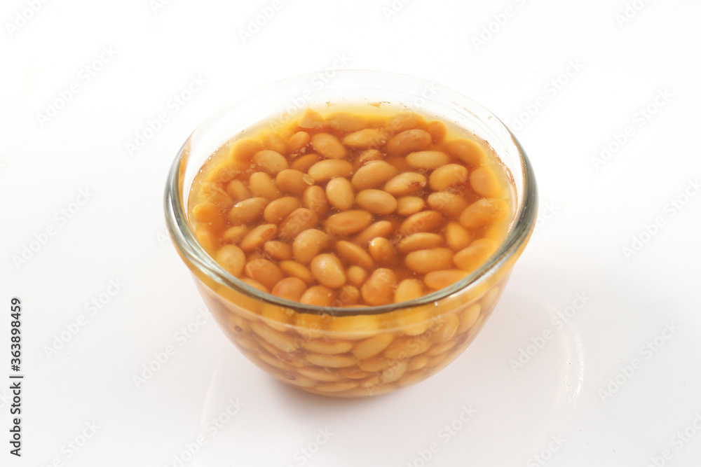 soy beans sauce in a bowl soy beans sauce in a bowl