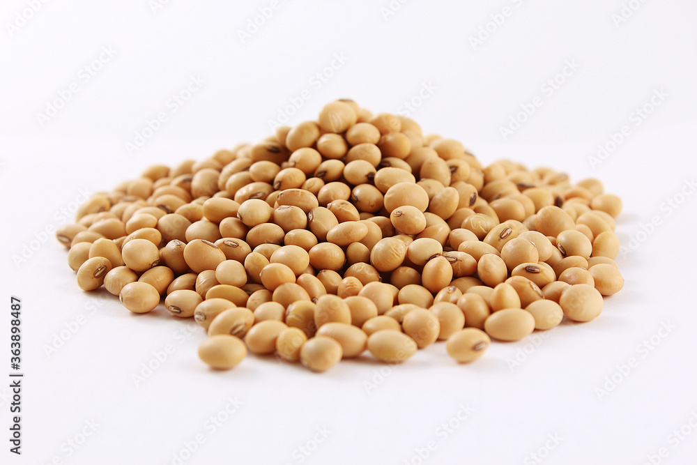 soy beans isolated on white background soy beans isolated on white background