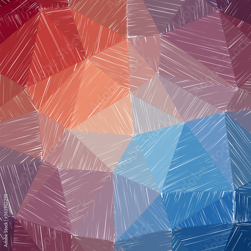 Hand-drawn pencil background. Marker hatching background. Admirable pencil sketch with colorful strokes. Gorgeous vector illustration.