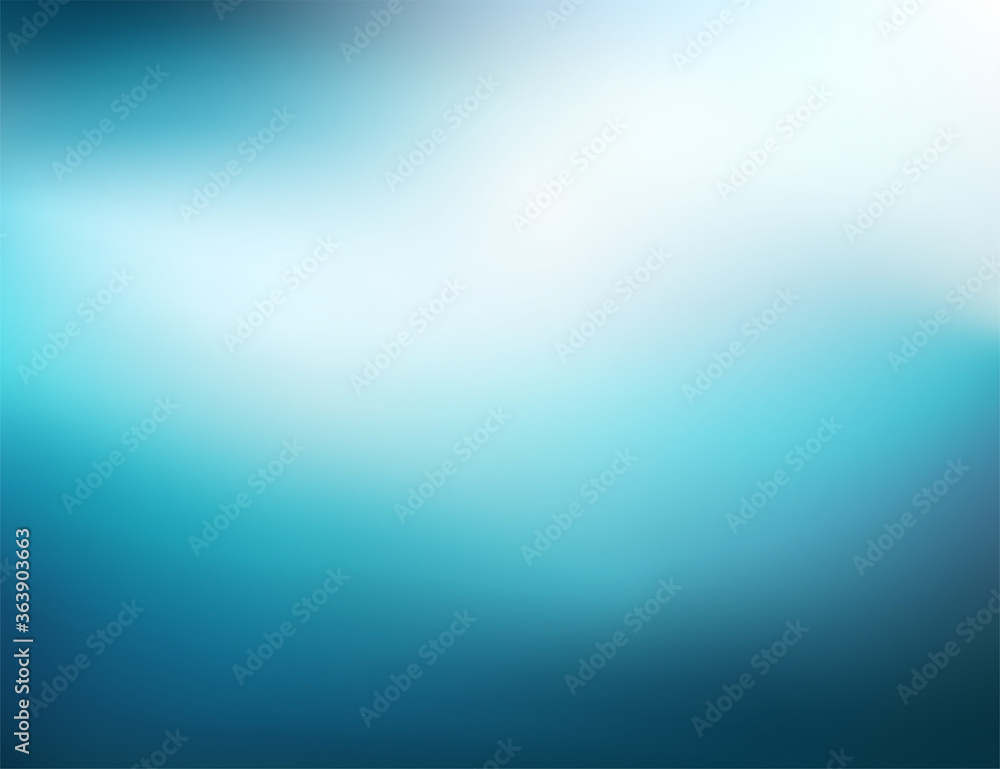 Abstract navy blue, teal, white background. Blurred winter backdrop with place for text. Vector illustration for your graphic design, banner, poster Abstract navy blue, teal, white background. Blurred winter backdrop with place for text. Vector illustration for your graphic design, banner, poster
