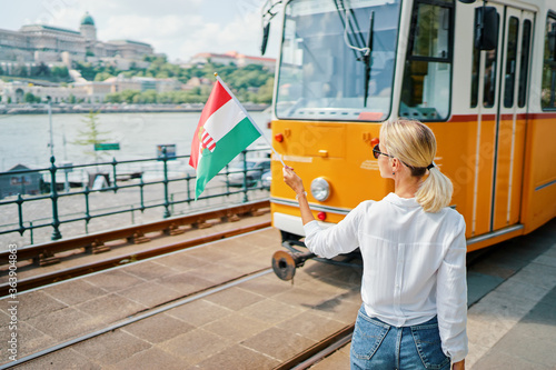 Fototapeta Enjoying vacation in Budapest