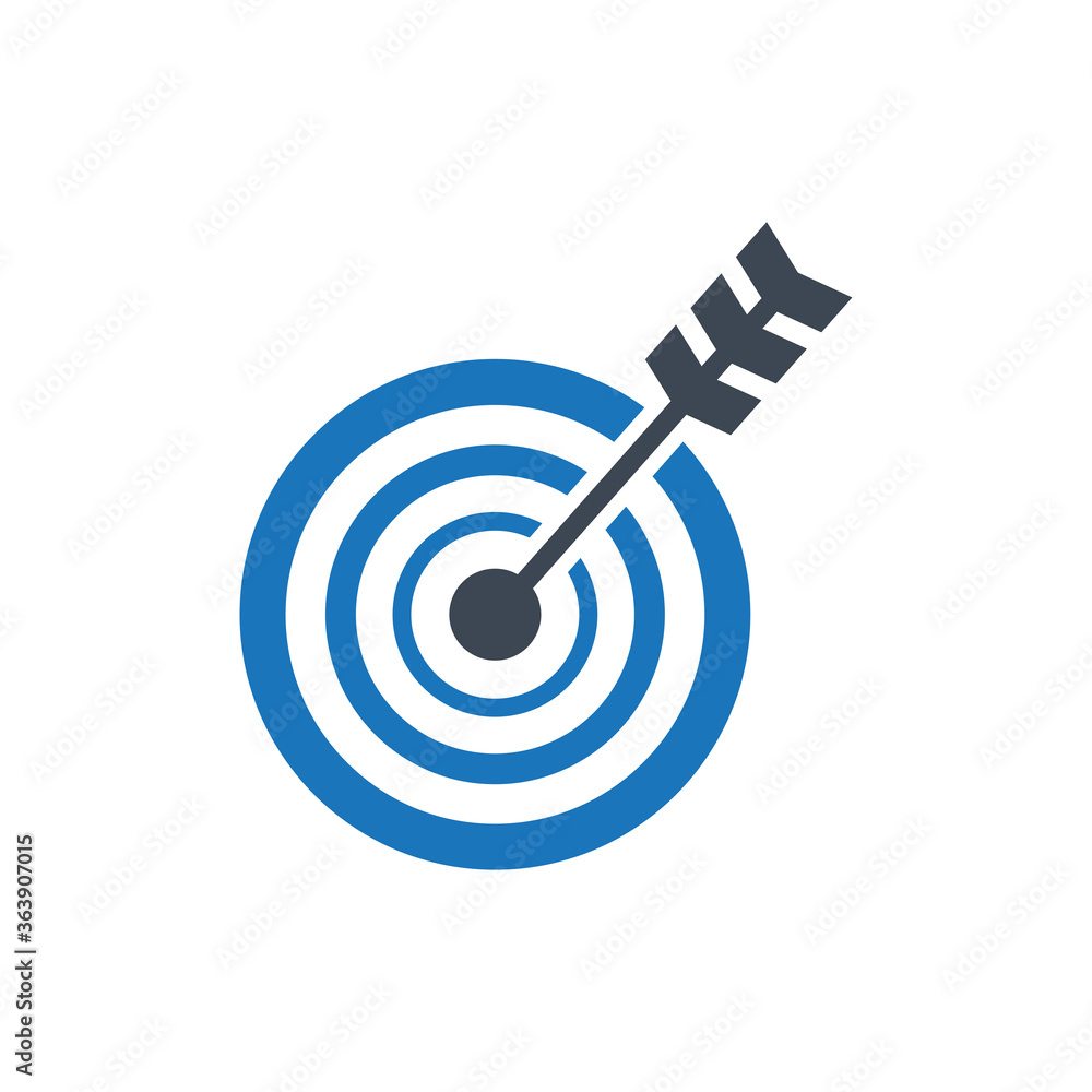 Business target icon illustration Business target icon illustration