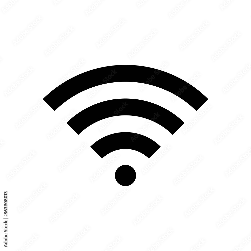 Wifi icon wireless internet connection signal vector illustration Wifi icon wireless internet connection signal vector illustration