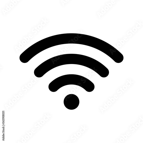Wifi icon wireless internet connection signal vector illustration