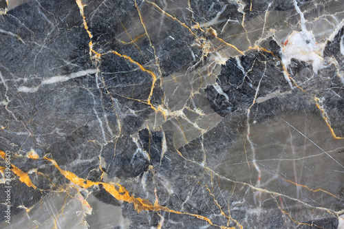 Gold and white Patterned natural of dark gray marble pattern (Gold Russia) for design.