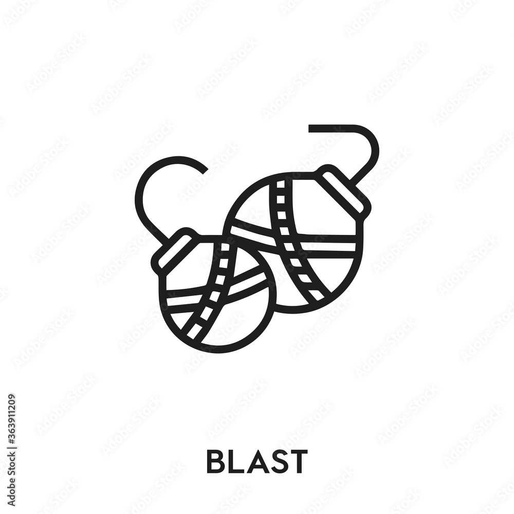 blast vector icon. lungs sign symbol. Modern simple icon element for your design blast vector icon. lungs sign symbol. Modern simple icon element for your design
