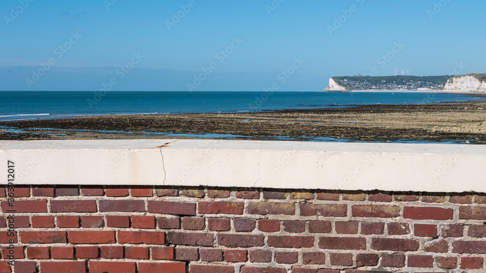 Fototapeta premium Plage d' Yport en Normandie en France
