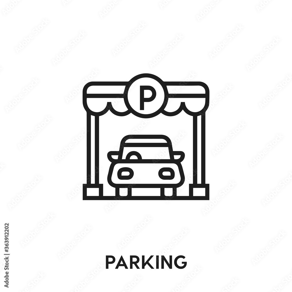 parking vector icon. parking sign symbol. Modern simple icon element for your design parking vector icon. parking sign symbol. Modern simple icon element for your design