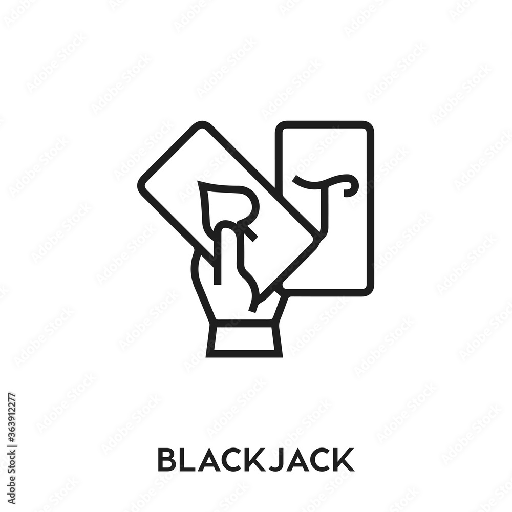 blackjack vector icon. blackjack sign symbol. Modern simple icon element for your design blackjack vector icon. blackjack sign symbol. Modern simple icon element for your design