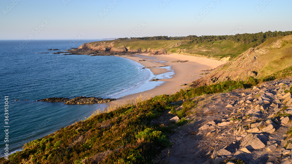 Erquy landscape before the sunrise